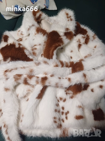 Естествен косъм дамско палто., снимка 4 - Палта, манта - 52257029