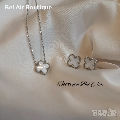 Van Cleef детелини комплект колие и обеци