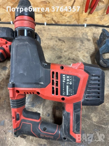 FLEX 18V (EC) безчетков професионален комплект – ударен ключ 3/4, перфоратор, винтоверт + 3 батерии, снимка 5 - Други инструменти - 53520852