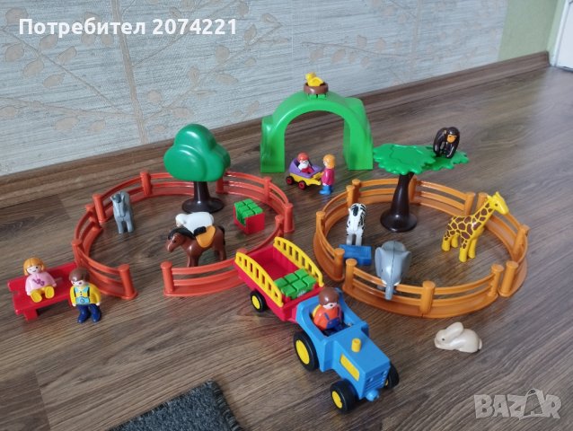 Playmobil 1-2-3 Large Zoo, снимка 6 - Конструктори - 39616008