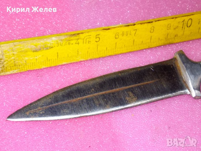 СТАРИННА КРАСИВА ЗДРАВА МАЛКА ЕРГЕНСКА КАМА МАЙСТОРСКА РЪЧНА ИЗРАБОТКА За КОЛЕКЦИЯ НОЖ НОЖЧЕ 38424, снимка 4 - Колекции - 44035755