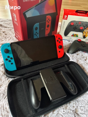 Nintendo Switch Oled+ Super Mario, снимка 7 - Nintendo конзоли - 51984140