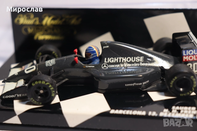 1:43 MINICHAMPS SAUBER C 12 FRENTZEN F1 БОЛИД ФОРМУЛА, снимка 3 - Колекции - 52746772