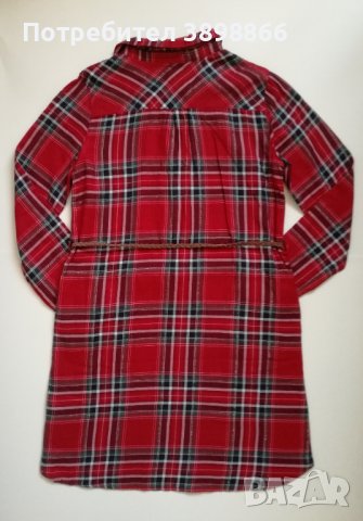 Детска рокля-риза с дълъг ръкав H&M - размер 140 см., снимка 4 - Детски рокли и поли - 43353328