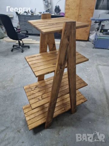 Дървен стелаж , снимка 2 - Други - 50482716
