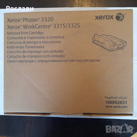 118. Оригинална тонер касета XEROX 106R02651 за Ph 3320, WC 3315, 3325 , снимка 2 - Консумативи за принтери - 43241645