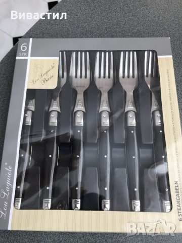 Ножове и вилици Lou Laguiole Basic  Комплект 6 бр , снимка 5 - Прибори за хранене, готвене и сервиране - 35152527