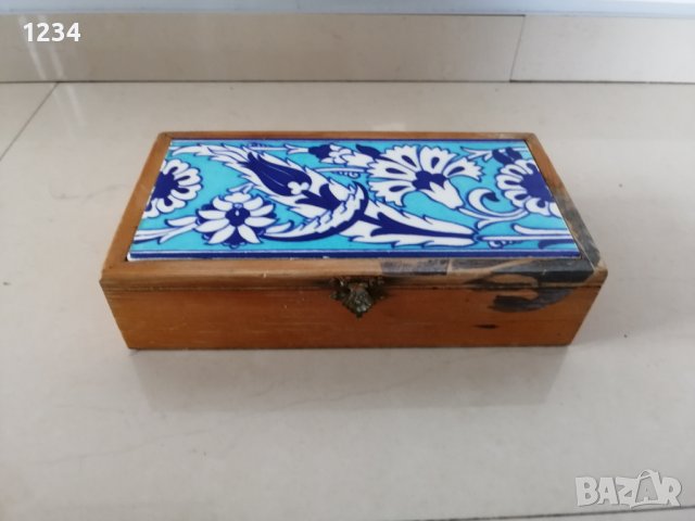 Дървена кутия 22 х 12 h 5.5 см. , снимка 2 - Други стоки за дома - 38275769