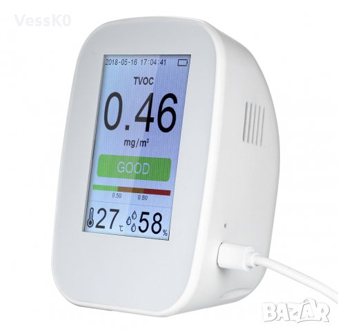 PM2.5 CO2 HCHO TVOC Air Quality Detector Датчик Сензор Качество на въздуха