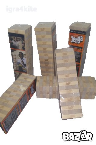 Дървена Дженга Кула с 54 блокчета JENGA HASBRO, снимка 4 - Образователни игри - 26162107