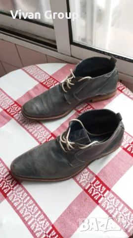 Мъжки кожени боти Jones 42, снимка 4 - Мъжки боти - 49054445