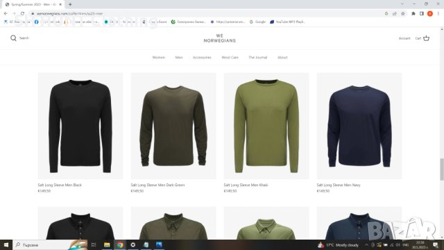 WE NORWEGIANS 100% Merino Wool размер L за лов туризъм свободно време  блуза 100% Мерино вълна - 245, снимка 2 - Блузи - 40879505