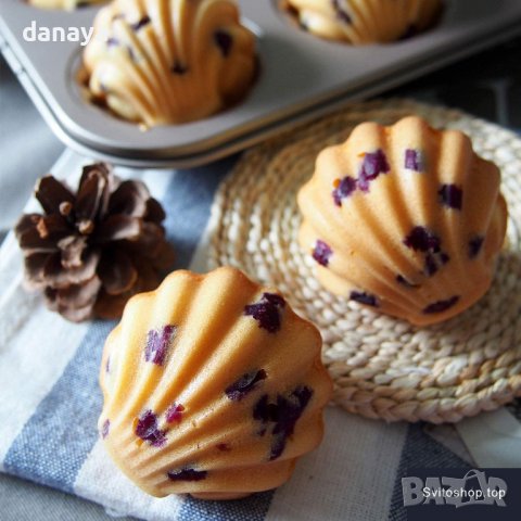 3512 Метална форма за мадлени форма за мидички, снимка 4 - Форми - 39681428