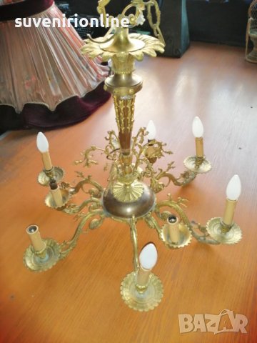 Месингов полилей , снимка 4 - Антикварни и старинни предмети - 38524941