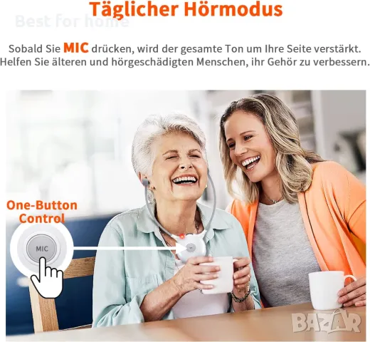 Безжични слушалки за усилване на звука APH100 ​​, снимка 6 - Други - 49422294