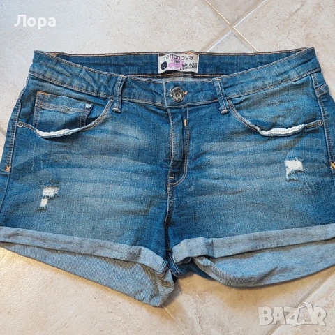 Дамски къси дънкови панталони 7 бр., снимка 15 - Къси панталони и бермуди - 50964340