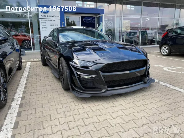 Тунинг преден капак GT500 версия за Форд Мустанг 2018 - 2023, снимка 5 - Части - 47398778