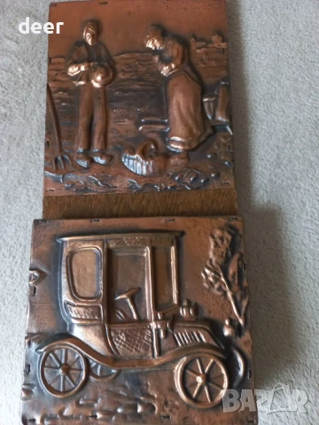 Старинна поставка на писма с картинки , снимка 2 - Антикварни и старинни предмети - 51199630