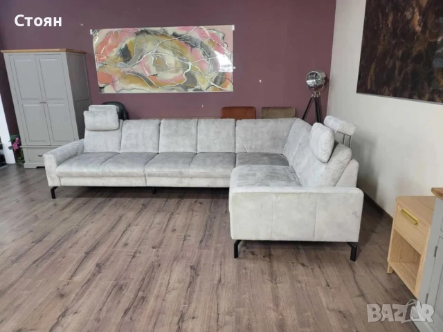 ПРОМОЦИЯ!!! Светло сив ъглов диван ZE - EM20028, снимка 6 - Дивани и мека мебел - 52837631