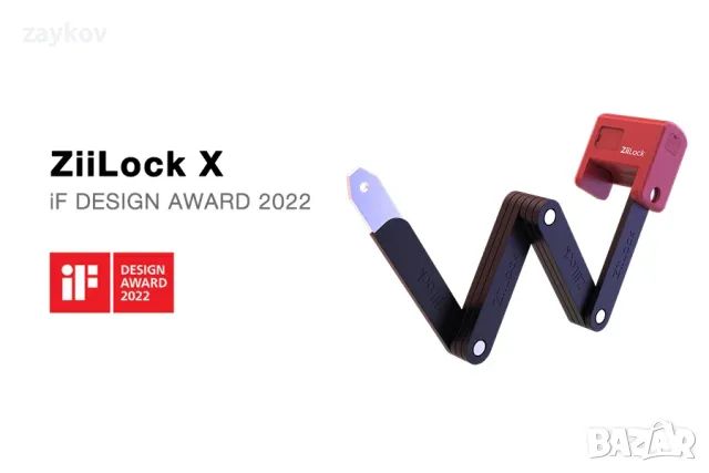 ZiiLock X | Интелигентна сгъваема ключалка за велосипед с пръстов отпечатък, снимка 4 - Аксесоари за велосипеди - 48762705