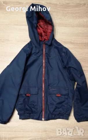 Детско непромокаемо двулицево яке QUECHUA 8-10г. 128-134см