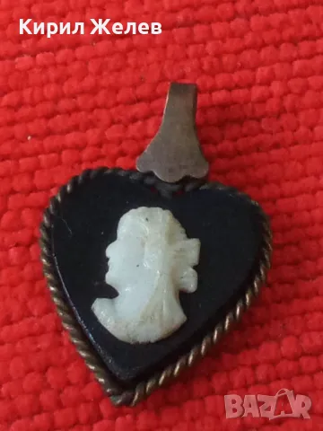 СТАРИННА КАМЕЯ ВИКТОРИАНСКИ СТИЛ БРОНЗОВ ОБКОВ МАЙСТОРСКА ИЗРАБОТКА РЕТРО БИЖУ ПЕНДАНТ 10875, снимка 8 - Антикварни и старинни предмети - 35664703