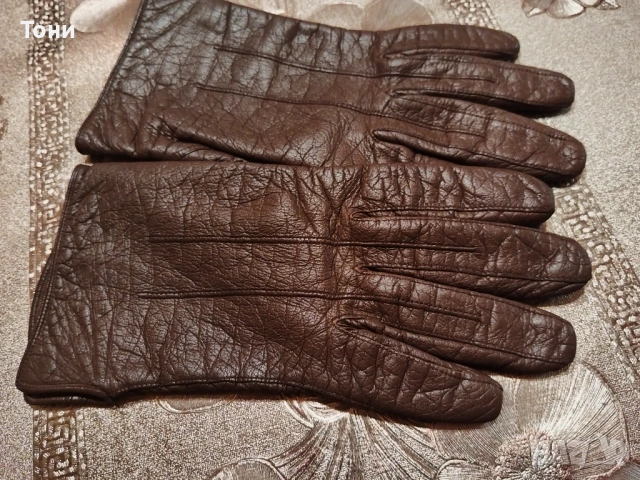 Нови Дамски Ръкавици Изцяло от Естествена Кожа М, снимка 7 - Ръкавици - 53447784