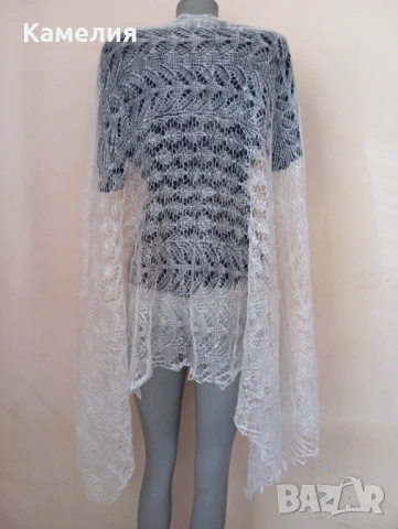 Шал от кози пух , снимка 2 - Шалове - 53211888