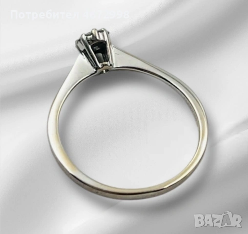 Златен годежен пръстен 18к, снимка 5 - Пръстени - 53253964