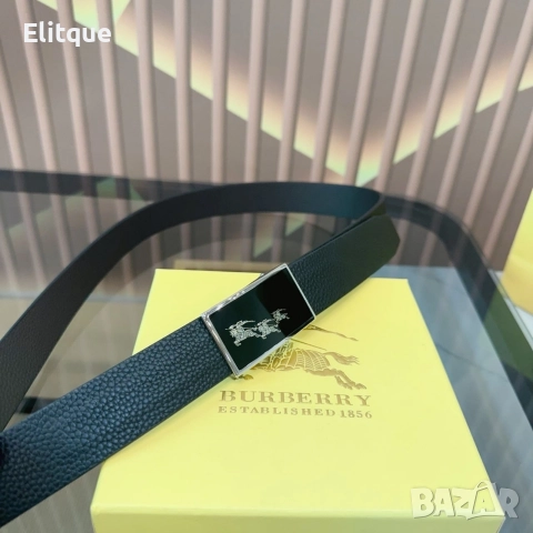 колани от естествена кожа в кутия Burberry , снимка 3 - Колани - 52742050