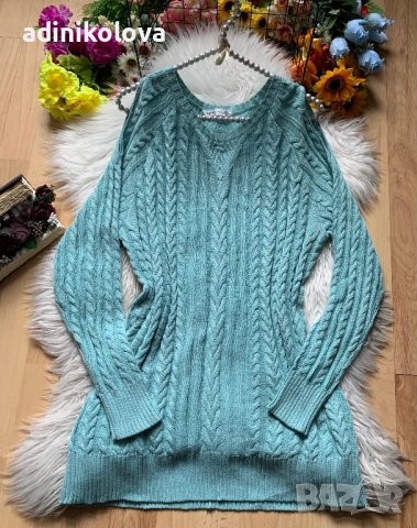 Пуловер мента, снимка 1 - Блузи с дълъг ръкав и пуловери - 43412550
