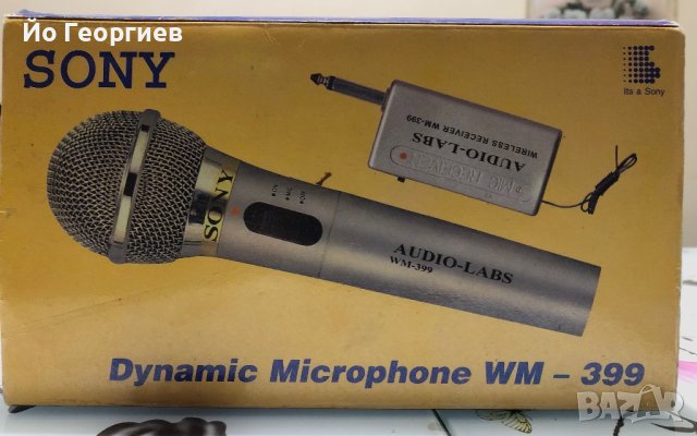 Sony dynamic microphone wm - 399, снимка 1 - Микрофони - 43948361