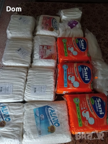 Голям лот памперси,нощни гащи,пелени,анатомични парчета за възрастни, снимка 2 - Други - 51015986