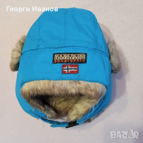 КАТО НОВА NAPAPIJRI 100% ОРИГИНАЛНА детска ушанка зимна шапка Напапири, снимка 5 - Шапки, шалове и ръкавици - 53064419