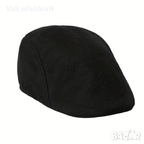 Нов мъжки каскет в черен цвят