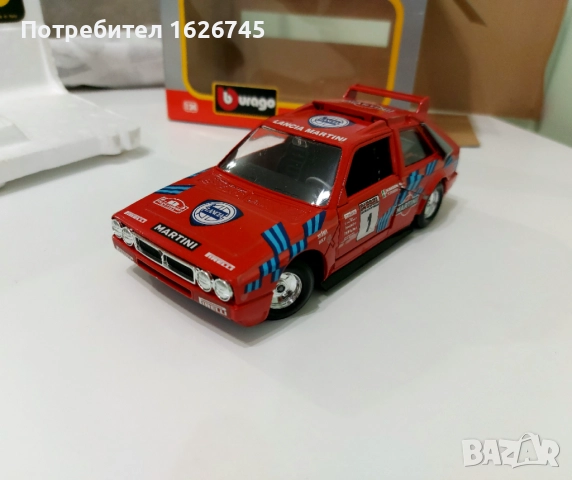 Lancia Delta S4 1:24 Bburago, снимка 14 - Колекции - 53002218