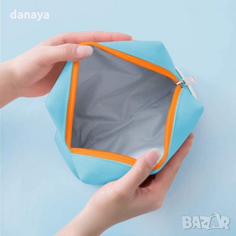 2205 Гумирана козметична чанта за гримове и козметика, снимка 7 - Портфейли, портмонета - 33309596