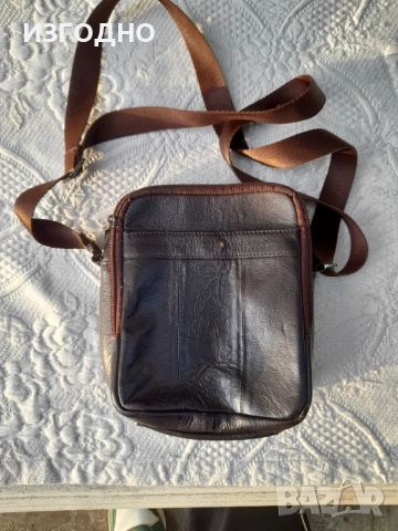 КОЛЕДНО 29 ЛЕВА МЪЖКА ЧАНТИЧКА ОТ ЕСТЕСТВЕНА КОЖА , снимка 2 - Чанти - 52836223