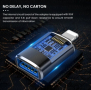Метален OTG адаптер USB 3.0  към iPhone тип Lightning  