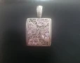 Сребърна висулка с камъчета, снимка 1