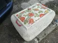 ПЛЕТЕН САНДЪК С КАПАК ТАБУРЕТКА ПУФ-ВНОС ГЕРМАНИЯ 0803251814, снимка 1