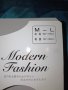 Modern fashion M- Нов  плътен чорапогащник в райе с лилав брокат , снимка 8