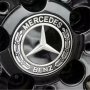 капачки за джанти за мерцедес Mercedes 60мм черни хром 4 броя, снимка 3