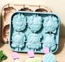 6 животни близалка ескимо сладолед Popsicle Попсикъл силиконова форма молд калъп , снимка 2
