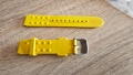 Seiko гумени каишки 18мм жълти, снимка 3
