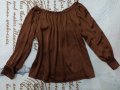 Нова блуза от сатен , снимка 1 - Блузи с дълъг ръкав и пуловери - 43420022