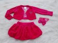 Нов комплект пола, ръкави и лента за коса 18-24 месеца, снимка 5