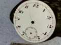 ПОРЦЕЛАНОВ АРАБСКИ ЦИФЕРБЛАТ от СТАР КОЛЕКЦИОНЕРСКИ МЕХАНИЧЕН ДЖОБЕН ЧАСОВНИК 49682, снимка 7