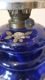 Изключително рядка антикварна находка- кобалтово синя луксозна стъклена газена лампа "Мурано .", снимка 3