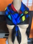 Копринен шал на геометрични фигури, снимка 7